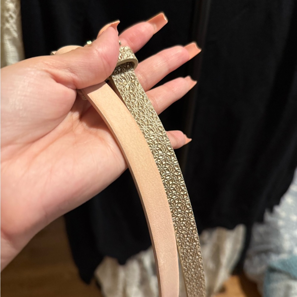 Gold and Cream Women's Belt